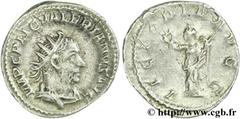 VALERIEN Ier (07/253-06/260) Publius Licinius Valerianus Antoninien  fin 254 N° brm_141511 Date : fin 254 Nom de l'atelier : Rome Métal : billon Diamètre : 22mm Axe des coins : 12h. Poids : 3,49g. Deg