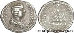 JULIA DOMNA (+217) Julia Domna Augusta (194-217) Tridrachme 208 N° brm_148996 Date : 208 Nom de l'atelier : Césarée de Cappadoce Métal : billon Diamètre : 23mm Axe des coins : 6h. Poids : 8,21g. Degré