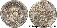 VESPASIEN (1/07/69-24/06/79) Titus Flavius Sabinus Vespasianus Dupondius 71 N° brm_149242 Date : 71 Nom de l'atelier : Rome Métal : bronze Diamètre : 29mm Axe des coins : 6h. Poids : 17,18g. Degré de 