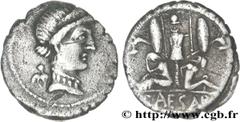 JULES CESAR (13/07/100-15/03/44 avant J.-C.) Caius Julius Cوsar Denier 45 AC. N° brm_150181 Date : 45 AC. Nom de l'atelier : Espagne, avec César Métal : argent Diamètre : 18mm Axe des coins : 7h. Poid