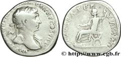 TRAJAN et TRAJAN PERE (115) Marcus Ulpius Traianus Pater et Marcus Ulpius Traianus Denier 115 N° brm_150810 Date : 115 Nom de l'atelier : Rome Métal : argent Diamètre : 18mm Axe des coins : 6h. Poids 
