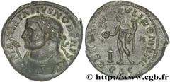 GALERE (1/03/293-5/05/311) Galerius Valerius Maximianus César (1/03/293-1/05/305) Follis ou nummus 300-302 N° brm_152947 Date : 300-302 Nom de l'atelier : Lyon Métal : cuivre Diamètre : 27,00mm Axe de