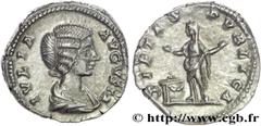 JULIA DOMNA (+217) Julia Domna Augusta (194-217) Denier 202-203 N° brm_152999 Date : 202-203 Nom de l'atelier : Laodicée Métal : argent Diamètre : 18,50mm Axe des coins : 6h. Poids : 3,49g. Degré de r