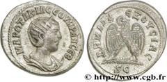 OTACILIA SEVERA (+249) Marcia Otacilia Severa Femme de Philippe Ier, mère de Philippe II - Augusta (244-249) Tétradrachme syro-phénicien 244 N° brm_153800 Date : 244 Nom de l'atelier : Antioche Métal 