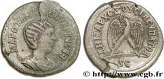 OTACILIA SEVERA (+249) Marcia Otacilia Severa Femme de Philippe Ier, mère de Philippe II - Augusta (244-249) Tétradrachme syro-phénicien 245 N° brm_153816 Date : 245 Nom de l'atelier : Antioche Métal 