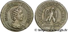 OTACILIA SEVERA (+249) Marcia Otacilia Severa Femme de Philippe Ier, mère de Philippe II - Augusta (244-249) Tétradrachme syro-phénicien 248 N° brm_154042 Date : 248 Nom de l'atelier : Antioche Métal 