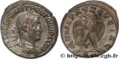 TREBONIEN GALLE (06/251-06/253) Caius Vibius Trebonianus Gallus Tétradrachme syro-phénicien 251 N° brm_154403 Date : 251 Nom de l'atelier : Antioche Métal : billon Diamètre : 28mm Axe des coins : 12h.