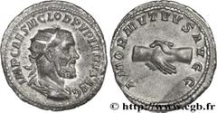PUPIEN (02-04/05/238) Marcus Clodius Pupienus Maximus Antoninien 238 N° brm_154501 Date : 238 Nom de l'atelier : Rome Métal : billon Diamètre : 23mm Axe des coins : 12h. Poids : 3,72g. Degré de rareté