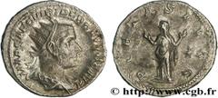 TREBONIEN GALLE (06/251-06/253) Caius Vibius Trebonianus Gallus Antoninien 252 N° brm_154827 Date : 252 Nom de l'atelier : Rome Métal : billon Diamètre : 21mm Axe des coins : 6h. Poids : 3,42g.   Etat