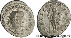 VOLUSIEN (06/251-06/253) Caius Vibius Afinius Gallus Vendumnianus Volusianus Auguste (11/251-05/253) Antoninien fin 252 N° brm_154988 Date : fin 252 Nom de l'atelier : Milan Métal : billon Diamètre : 