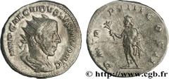 VOLUSIEN (06/251-06/253) Caius Vibius Afinius Gallus Vendumnianus Volusianus Auguste (11/251-05/253) Antoninien 253 N° brm_155100 Date : 253 Nom de l'atelier : Rome Métal : billon Diamètre : 20,5mm Ax
