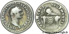 DOMITIEN (12/69-18/09/96) Titus Flavius Domitianus César sous Titus (24/06/79-13/09/81) Denier 80 N° brm_156722 Date : 80 Nom de l'atelier : Rome Métal : argent Diamètre : 18,00mm Axe des coins : 6h. 