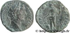 ANTONIN LE PIEUX (25/02/138-7/03/161) Titus Aurelius Fulvus Boionius Arrius Antoninus Auguste (10/07/138-7/03/161) As 155-156 N° brm_157864 Date : 155-156 Nom de l'atelier : Rome Métal : cuivre Diamèt