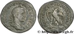 TREBONIEN GALLE (06/251-06/253) Caius Vibius Trebonianus Gallus Tétradrachme syro-phénicien 252 N° brm_158420 Date : 252 Nom de l'atelier : Antioche Métal : billon Diamètre : 26,5mm Axe des coins : 12