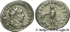 VALERIEN Ier (07/253-06/260) Publius Licinius Valerianus Antoninien 256-257 N° brm_158518 Date : 256-257 Nom de l'atelier : Rome Métal : billon Diamètre : 20,5mm Axe des coins : 7h. Poids : 2,23g.   E