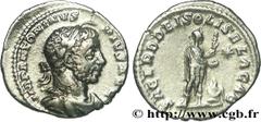 ELAGABAL (16/05/218-12/03/222) Marcus Aurelius Antoninus Denier 221 N° brm_161773 Date : 221 Nom de l'atelier : Rome Métal : argent Diamètre : 18,5mm Axe des coins : 1h. Poids : 2,23g. Degré de rareté