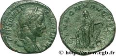 ALEXANDRE SEVERE (10/05/221-22/03/235) Marcus Aurelius Severus Alexander Auguste (13/03/222-22/02/235) Sesterce 231 N° brm_161892 Date : 231 Nom de l'atelier : Rome Métal : cuivre Diamètre : 29,5mm Ax