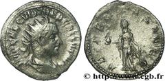 TREBONIEN GALLE (06/251-06/253) Caius Vibius Trebonianus Gallus Antoninien 253 N° brm_161952 Date : 253 Nom de l'atelier : Rome Métal : billon Diamètre : 22mm Axe des coins : 7h. Poids : 2,77g. Degré 