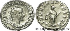 TREBONIEN GALLE (06/251-06/253) Caius Vibius Trebonianus Gallus Antoninien fin 252 N° brm_161962 Date : fin 252 Nom de l'atelier : Viminacium Métal : billon Diamètre : 21mm Axe des coins : 12h. Poids 