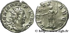 VALERIEN Ier (07/253-06/260) Publius Licinius Valerianus Antoninien 255 N° brm_161964 Date : 255 Nom de l'atelier : Trèves Métal : billon Diamètre : 21,5mm Axe des coins : 1h. Poids : 2,28g. Degré de 