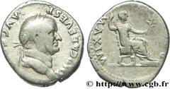 VESPASIEN (1/07/69-24/06/79) Titus Flavius Sabinus Vespasianus Denier 73 N° brm_162162 Date : 73 Nom de l'atelier : Rome Métal : argent Diamètre : 19,5mm Axe des coins : 12h. Poids : 3,27g.   Etat de 