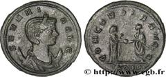 SEVERINE (+ après 275) Ulpia Severina Femme d'Aurélien - Augusta (274-275) Aurelianus fin 274 N° brm_162415 Date : fin 274 Nom de l'atelier : Rome Métal : billon Diamètre : 22mm Axe des coins : 6h. Po
