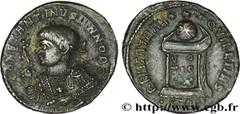 CONSTANTIN II (1/03/317-04/340) Flavius Claudius Julius Constantinus César (1/03/317-9/09/337) Centenionalis ou nummus 322 N° brm_162454 Date : 322 Nom de l'atelier : Trèves Métal : cuivre Diamètre : 