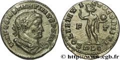CONSTANTIN Ier LE GRAND (25/07/306-22/05/337) Flavius Valerius Constantinus Auguste (25/12/307-22/05/337) Follis ou nummus 310-311 N° brm_162910 Date : 310-311 Nom de l'atelier : Lyon Métal : cuivre D