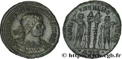 CONSTANCE II (8/11/324-3/11/361) Flavius Julius Valerius Constantius César (8/11/324-9/09/337) Centenionalis ou nummus 334-335 N° brm_163859 Date : 334-335 Nom de l'atelier : Siscia Métal : cuivre Dia