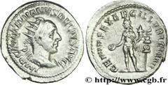 TRAJAN DECE (07/249-06/251) Caius Messius Quintus Traianus Decius Antoninien 250 N° brm_164838 Date : 250 Nom de l'atelier : Rome Métal : billon Diamètre : 23,00mm Axe des coins : 1h. Poids : 5,14g. E