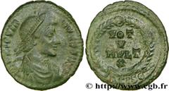 JOVIEN (27/06/363-17/02/364) Flavius Claudius Jovianus Maiorina ou nummus, (PB, ئ 3) 363-364 N° brm_166008 Date : 363-364 Nom de l'atelier : Siscia Métal : cuivre Diamètre : 21,5mm Axe des coins : 12h