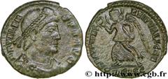 VALENS (28/03/364-9/08/378) Flavius Valens Nummus, (PB, ئ 3) 364-367 N° brm_166416 Date : 364-367 Nom de l'atelier : Siscia Métal : cuivre Diamètre : 17,5mm Axe des coins : 12h. Poids : 2,62g.   Etat 