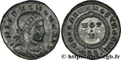 CRISPUS (1/04/317-09/326) Flavius Julius Crispus César (317-326) Centenionalis ou nummus 321 N° brm_166461 Date : 321 Nom de l'atelier : Aquilée Métal : cuivre Diamètre : 18,5mm Axe des coins : 7h. Po