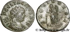 TACITE (11-12/275-06/276) Marcus Claudius Tacitus Aurelianus 275 N° brm_166958 Date : 275 Nom de l'atelier : Lyon Métal : billon Diamètre : 20,5mm Axe des coins : 12h. Poids : 3,77g.   Etat de conserv