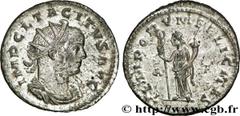 TACITE (11-12/275-06/276) Marcus Claudius Tacitus Aurelianus 276 N° brm_166993 Date : 276 Nom de l'atelier : Lyon Métal : billon Diamètre : 21,5mm Axe des coins : 7h. Poids : 4,41g.   Etat de conserva