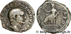 VESPASIEN (1/07/69-24/06/79) Titus Flavius Sabinus Vespasianus Denier 70 N° brm_167021 Date : 70 Nom de l'atelier : Rome Métal : argent Diamètre : 16,5mm Axe des coins : 5h. Poids : 3,35g. Degré de ra