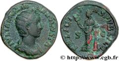 JULIA MAMEE (+235) Julia Mamaea Fille de Julia Mوsa, mère d'Alexandre Sévère - Augusta (221-235) Sesterce 228 N° brm_167471 Date : 228 Nom de l'atelier : Rome Métal : cuivre Diamètre : 31,5mm Axe des 