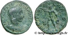 ALEXANDRE SEVERE (10/05/221-22/03/235) Marcus Aurelius Severus Alexander Auguste (13/03/222-22/02/235) Sesterce 231 N° brm_167641 Date : 231 Nom de l'atelier : Rome Métal : cuivre Diamètre : 29mm Axe 