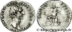 NERVA (18/09/96-25/01/98) Marcus Cocceius Nerva Denier 96 N° brm_168428 Date : 96 Nom de l'atelier : Rome Métal : argent Diamètre : 17mm Axe des coins : 6h. Poids : 3,36g. Degré de rareté : R2 Etat de
