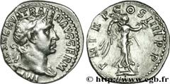 TRAJAN (27/10/97-8/08/117) Marcus Ulpius Traianus Auguste (25/01/98-8/08/117) Denier 102 N° brm_168432 Date : 102 Nom de l'atelier : Rome Métal : argent Diamètre : 18,5mm Axe des coins : 6h. Poids : 3