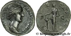 FAUSTINE MERE (+141) Annia Galeria Faustina Consécration d'Antonin le Pieux Dupondius 141 N° brm_168470 Date : 141 Nom de l'atelier : Rome Métal : cuivre Diamètre : 27mm Axe des coins : 6h. Poids : 12