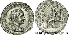 ELAGABAL (16/05/218-12/03/222) Marcus Aurelius Antoninus Denier 218 N° brm_168505 Date : 218 Nom de l'atelier : Rome Métal : argent Diamètre : 20mm Axe des coins : 5h. Poids : 2,98g. Degré de rareté :