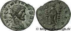 QUINTILLE (08-10 ou 11/270) Marcus Aurelius Claudius Quintillus Antoninien 270 N° brm_168570 Date : 270 Nom de l'atelier : Milan Métal : billon Diamètre : 18,5mm Axe des coins : 12h. Poids : 3,62g. De