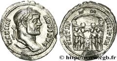 MAXIMIEN HERCULE (10/12/285-02/310) Marcus Aurelius Valerius Maximianus Auguste I (1/04/286-1/05/305) Argenteus 294 N° brm_168640 Date : 294 Nom de l'atelier : Rome Métal : argent Diamètre : 19,5mm Ax