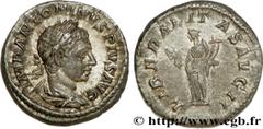 ELAGABAL (16/05/218-12/03/222) Marcus Aurelius Antoninus Denier 219 N° brm_168807 Date : 219 Nom de l'atelier : Rome Métal : argent Diamètre : 19mm Axe des coins : 12h. Poids : 3,26g. Degré de rareté 