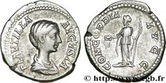 PLAUTILLE (+211) Publia Fulvia Plautilla Augusta (202-205) Denier 202 N° brm_170092 Date : 202 Nom de l'atelier : Rome Métal : argent Diamètre : 19mm Axe des coins : 6h. Poids : 3,20g. Degré de rareté