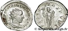 VOLUSIEN (06/251-06/253) Caius Vibius Afinius Gallus Vendumnianus Volusianus Auguste (11/251-05/253) Antoninien 252 N° brm_170144 Date : 252 Nom de l'atelier : Milan Métal : billon Diamètre : 21,5mm A