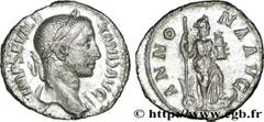 ALEXANDRE SEVERE (10/05/221-22/03/235) Marcus Aurelius Severus Alexander Auguste (13/03/222-22/02/235) Denier 229 N° brm_170327 Date : 229 Nom de l'atelier : Rome Métal : argent Diamètre : 19,5mm Axe 