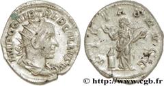 TREBONIEN GALLE (06/251-06/253) Caius Vibius Trebonianus Gallus Antoninien 252 N° brm_170463 Date : 252 Nom de l'atelier : Rome Métal : billon Diamètre : 22,5mm Axe des coins : 12h. Poids : 3,37g.   E