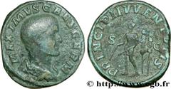 MAXIME CESAR (+238) Caius Iulius Verus Maximus César (236-238) Sesterce 237 N° brm_171960 Date : 237 Nom de l'atelier : Rome Métal : cuivre Diamètre : 31mm Axe des coins : 12h. Poids : 25,24g. Degré d